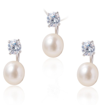 Juegos de joyas de perlas baratos, joyas de perlas únicas, Pearl al por mayor